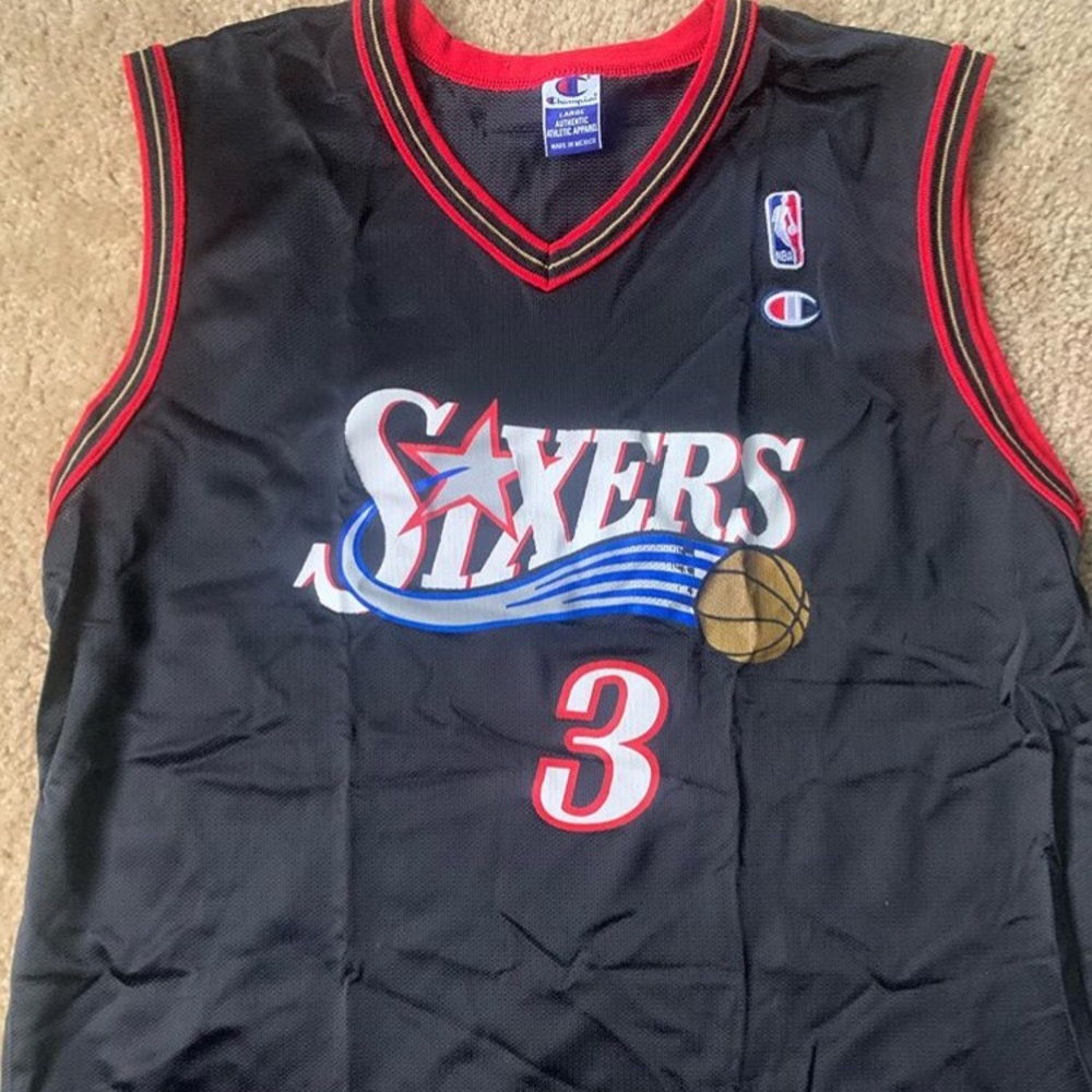 Champion 76ers Iverson NBA jersey